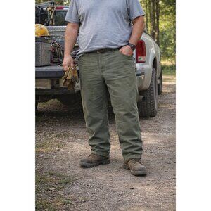 VTG Carhartt Mens Dungaree Fit Work Duck Pants 46x30  Made In USA B11 MOS